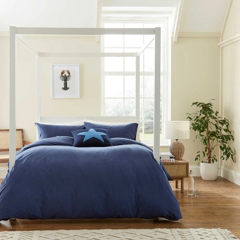 Helena Springfield Jersey Duvet Cover Set Navy