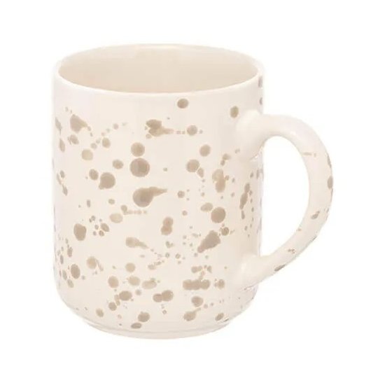 Siip Splatter Mug Beige tilted view