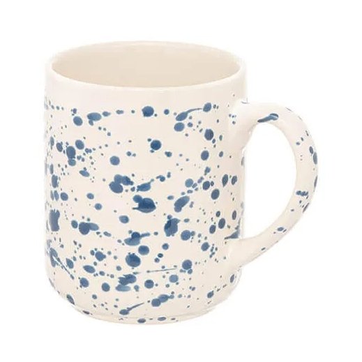 Siip Splatter Mug Blue tilted view