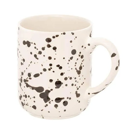 Siip Splatter Mug Black tilted view