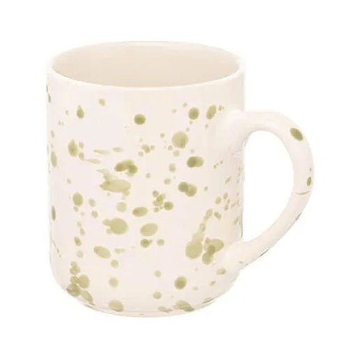 Siip Splatter Mug Olive tilted view