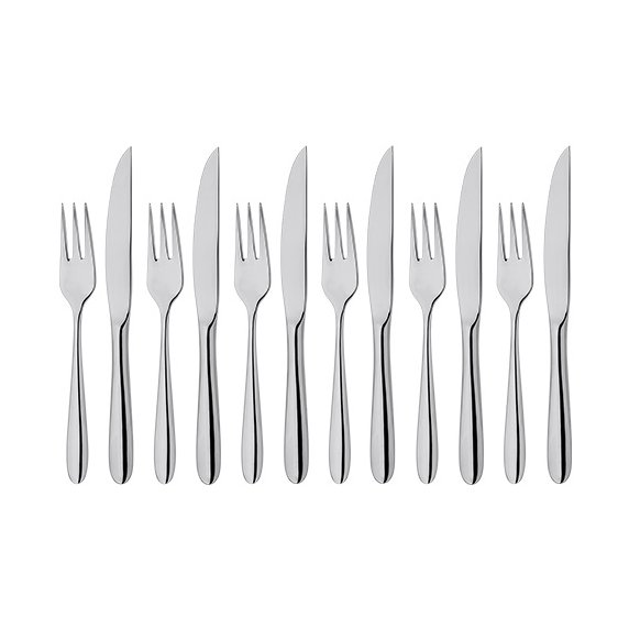 Stellar Winchester 12 Piece Steak Knife & Fork Set