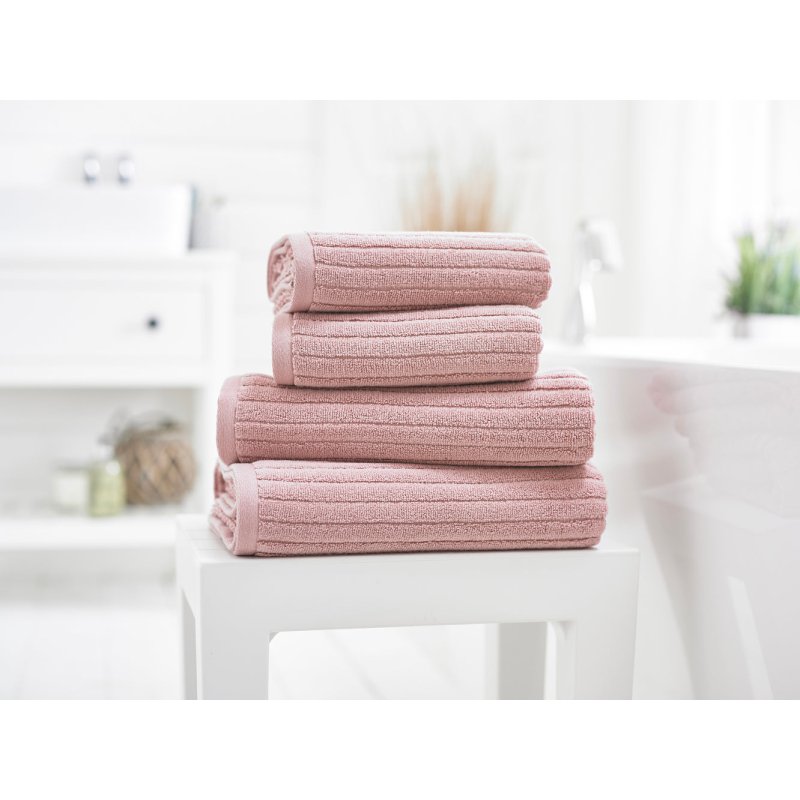 Deyongs Rialto Ribbed Towels Blush