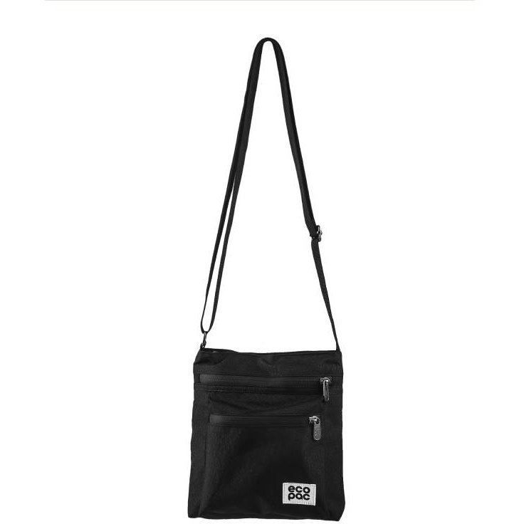 Eco Chic Eco Chic Black Messenger Bag