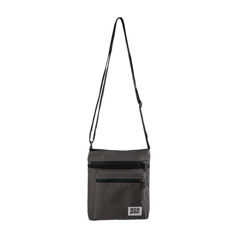 Eco Chic Eco Chic Charcoal Messenger Bag