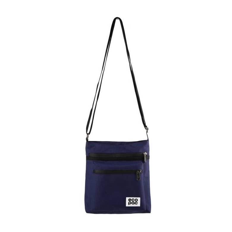 Eco Chic Eco Chic Navy Messenger Bag