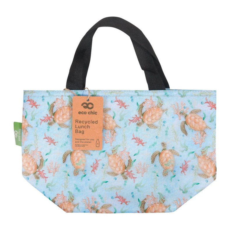 Eco Chic Eco Chic Sea Turtle Insulated Foldable Lunch Bag