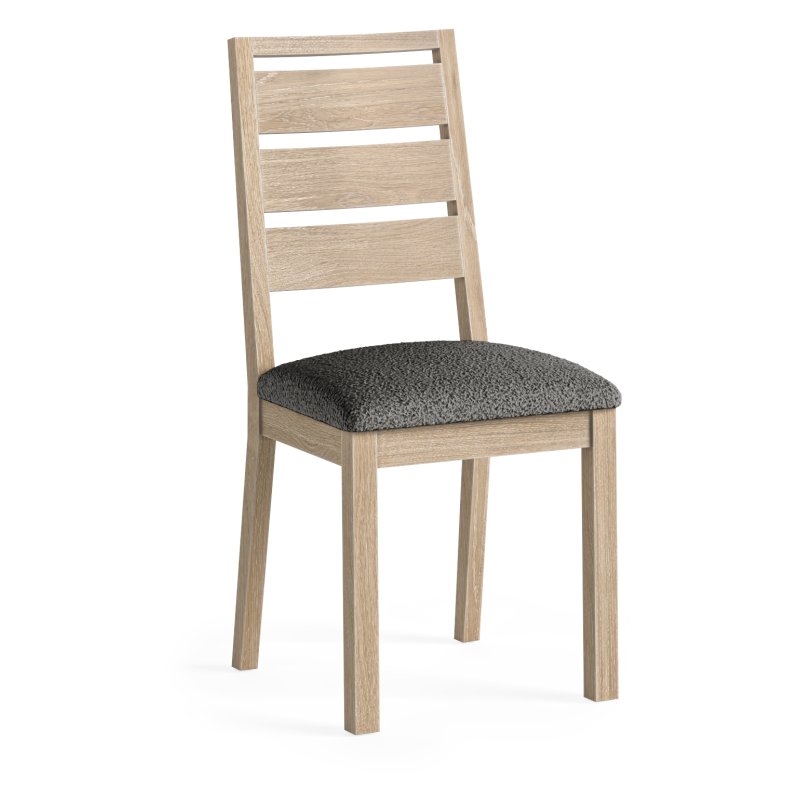 Cottage Collection Dining Chair Pair In Grey oak