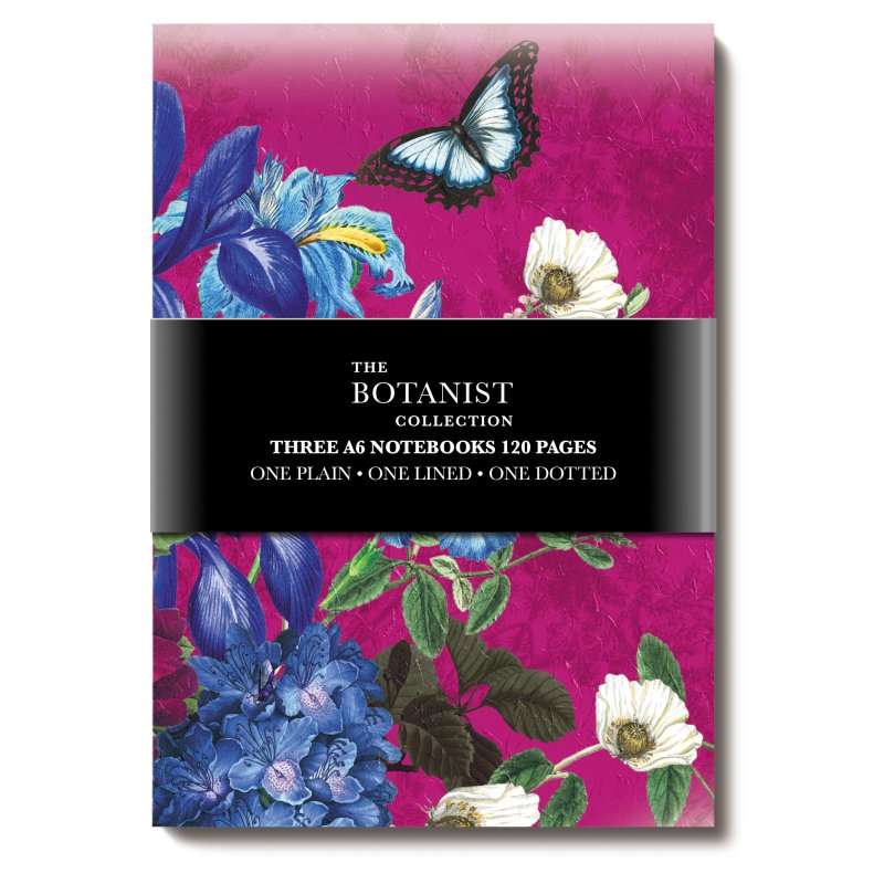 The Botanist The Botanist Collection Set of 3 A6 Notebooks