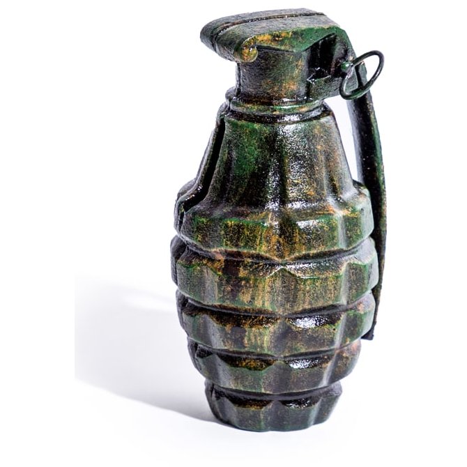 McGowan Rutherford McGowan Rutherford Cast Iron Hand Grenade Coin Bank