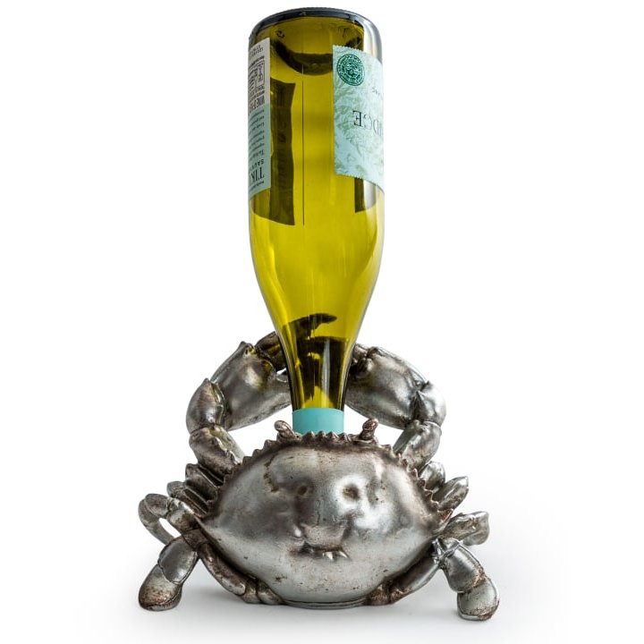 McGowan Rutherford McGowan Rutherford Antique Silver Thirsty Crab Wine Bottle Holder