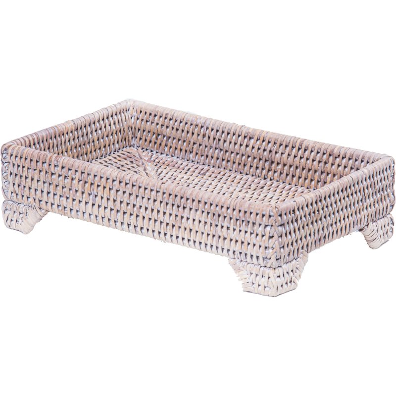 Lows Lows Artisan Weave Large Rattan Tray with Legs