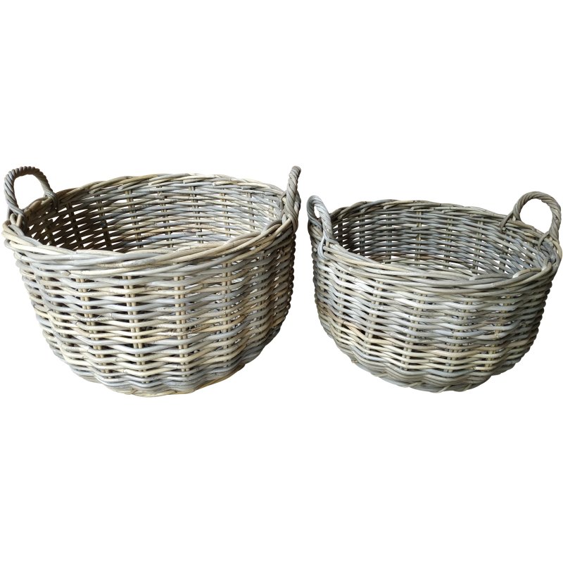 Lows Lows Round Storage Basket with Handles