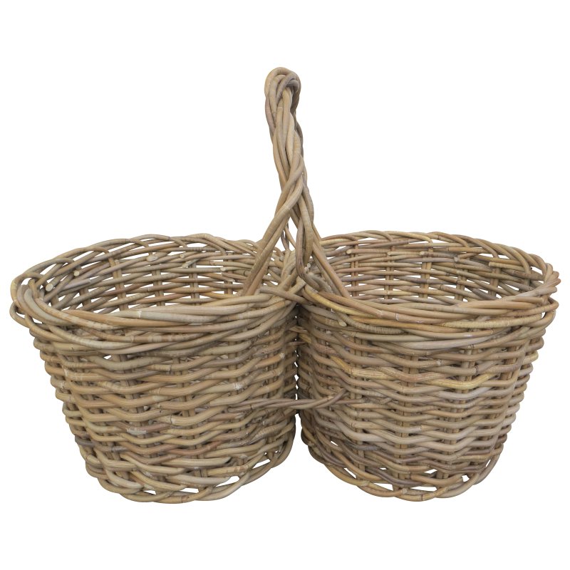 Lows Lows Twin Baskets with Hoop Handle