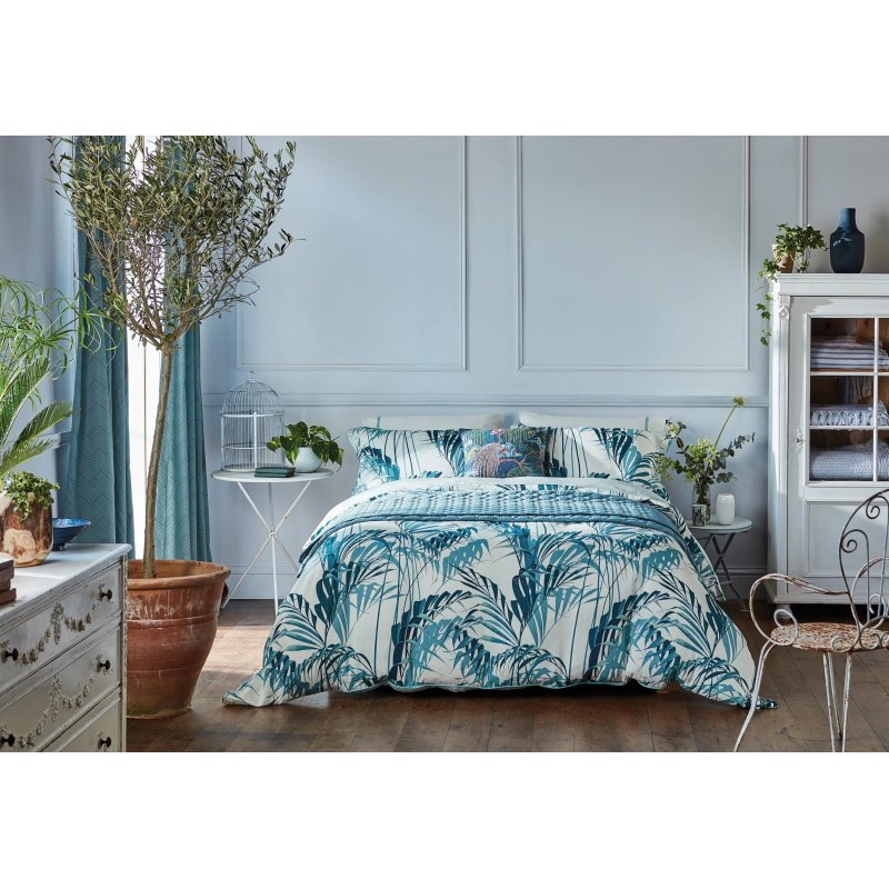 Sanderson Sanderson Palmhouse Duvet Cover Set Eucalyptus