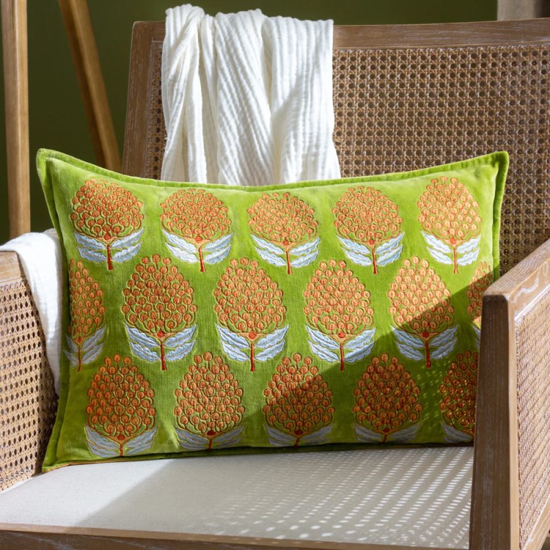 Paoletti Paoletti Portofino Chartreuse Embroidered Cushion