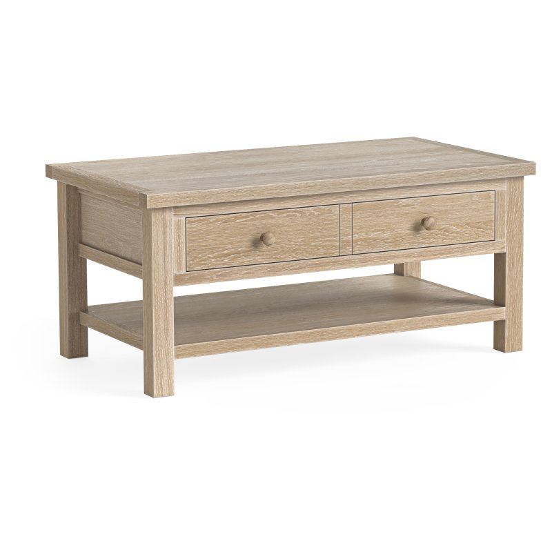 Cottage Collection Coffee Table With Drawer In Oak