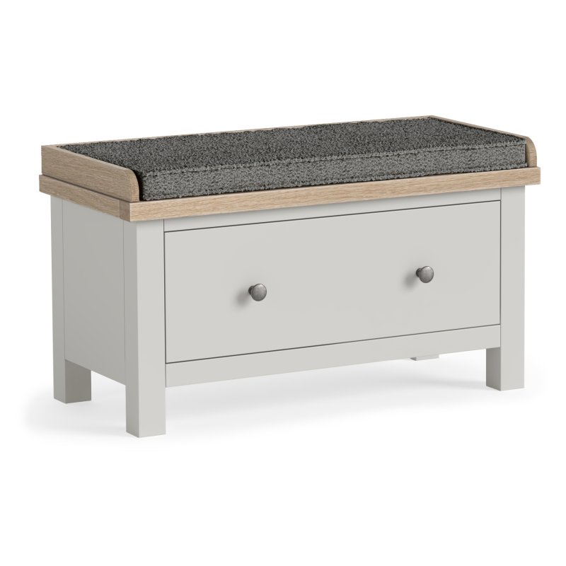 Cottage Collection Hallway Bench With Drawer In Grey