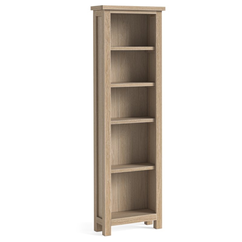 Cottage Collection Slim Bookcase In Oak