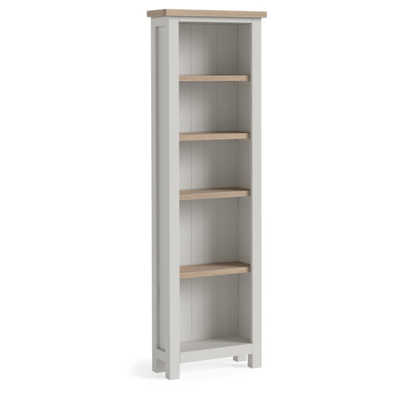 Cottage Collection Slim Bookcase In Grey