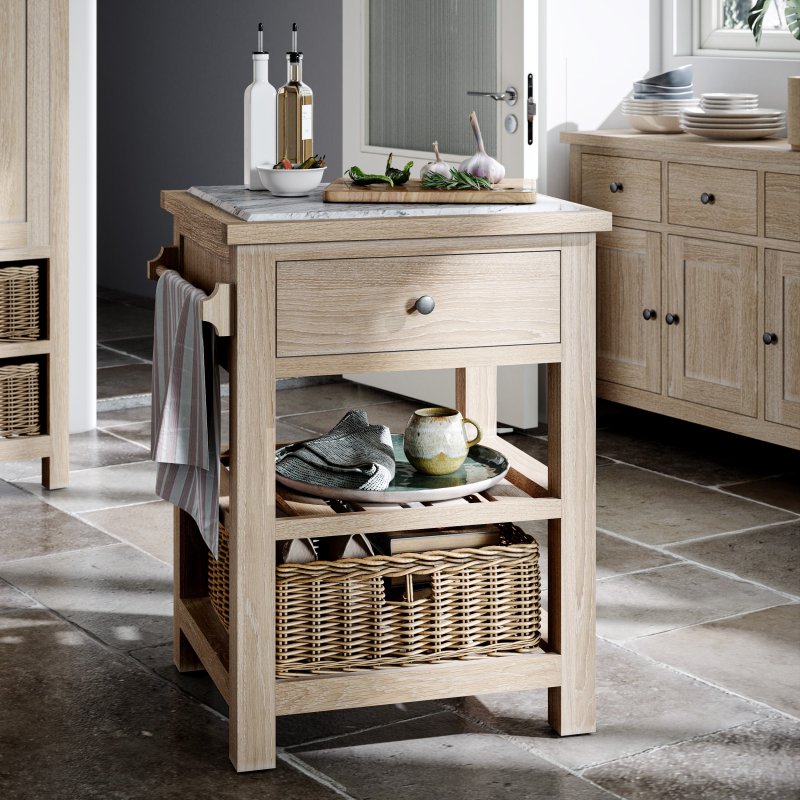 Cottage Collection Small Kitchen Island In Oak