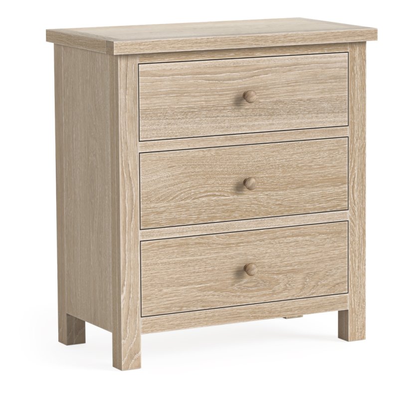 Cottage Collection 3 Drawer Chest In Oak