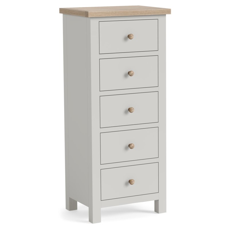 Cottage Collection 5 Drawer Tall Chest In Grey