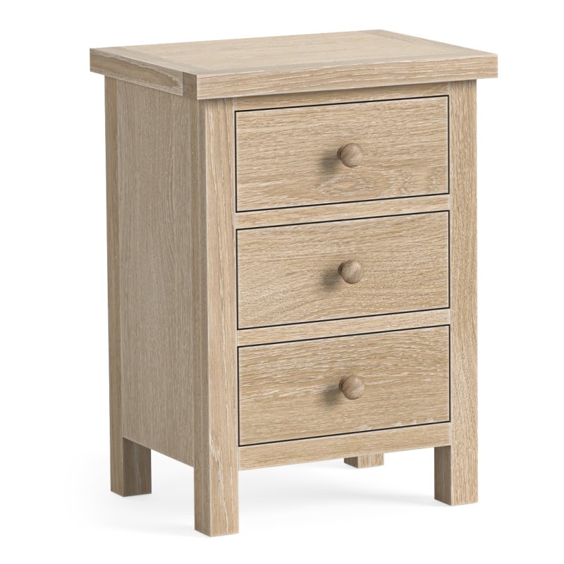 Cottage Collection Bedside Table In Oak