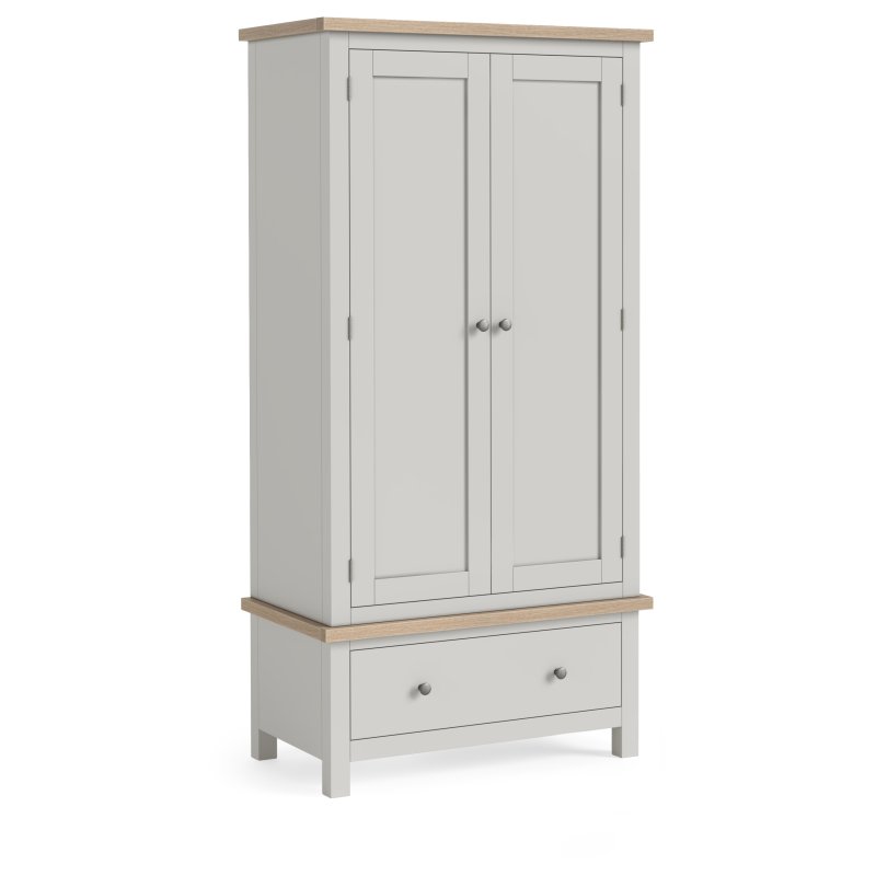 Cottage Collection Gents Wardrobe In Grey