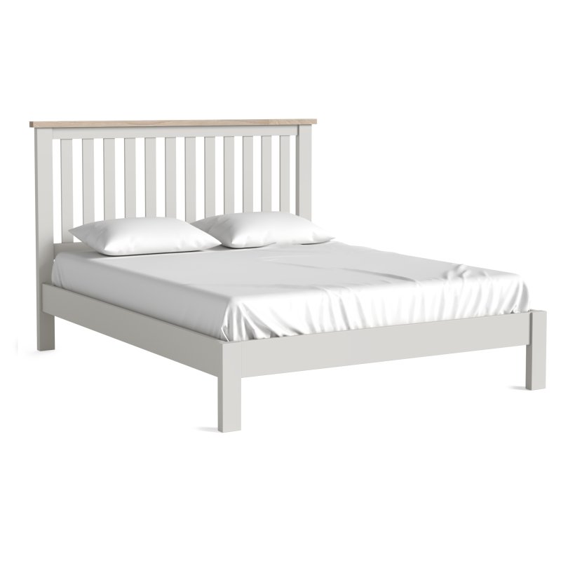 Cottage Collection Slatted Low Foot End Bedframe In Grey