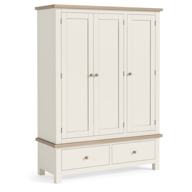 Cottage Collection Triple Wardrobe In Coconut