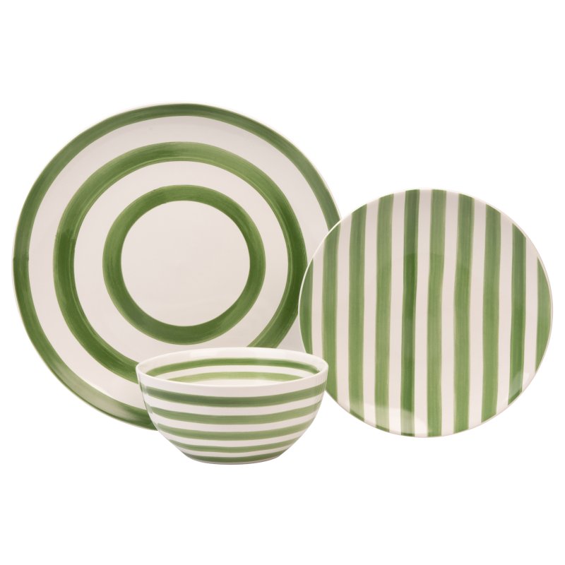 Mary Berry Mary Berry At Home Green 12 Piece Dinner Set