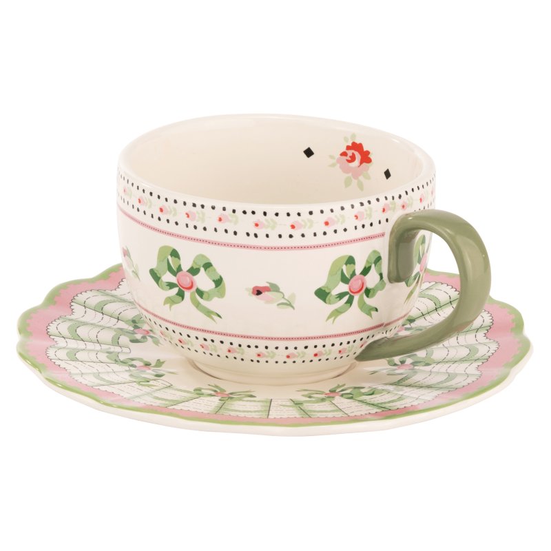 Cath Kidston Cath Kidston Spring Birds Teacup & Saucer