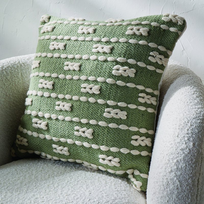 Summer Sage Braid Outdoor Cushion lifestyle