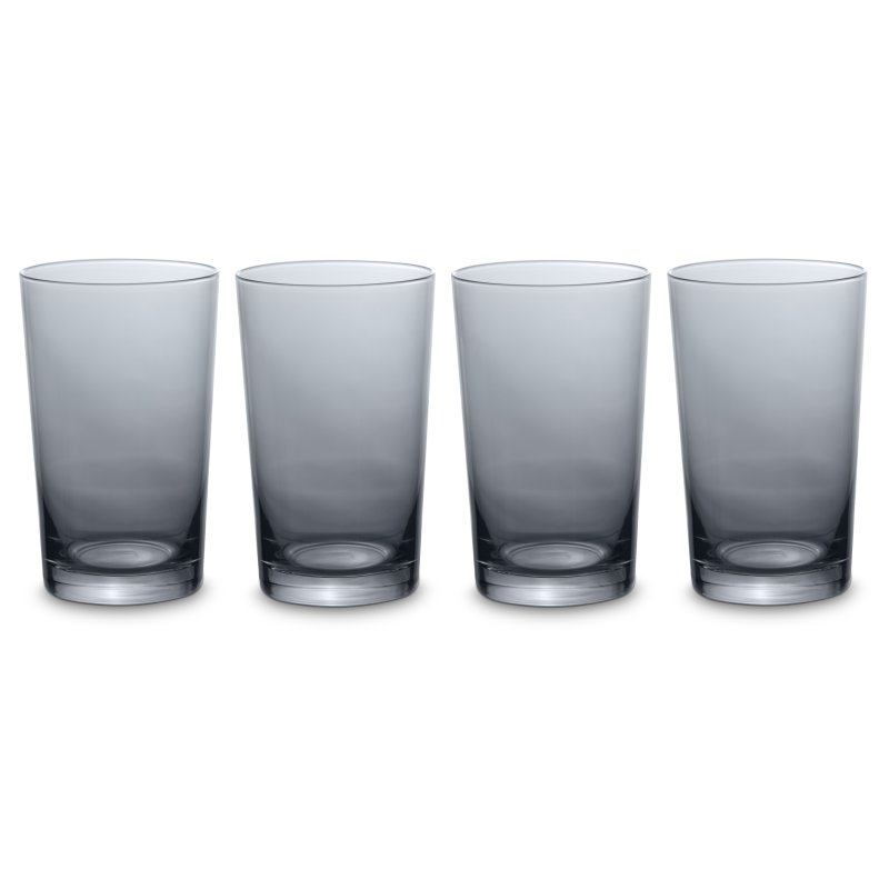 Simply Home Grey Set Of 4 Hi Ball Glasses