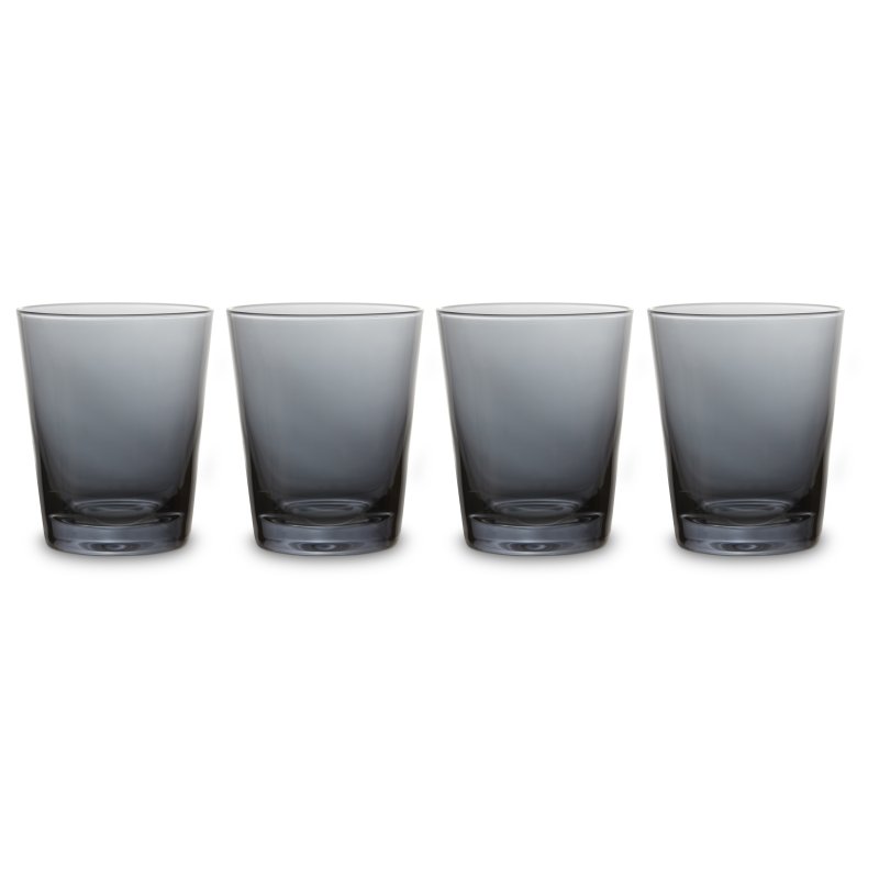 Simply Home Grey Set Of 4 Tumbler Glasses