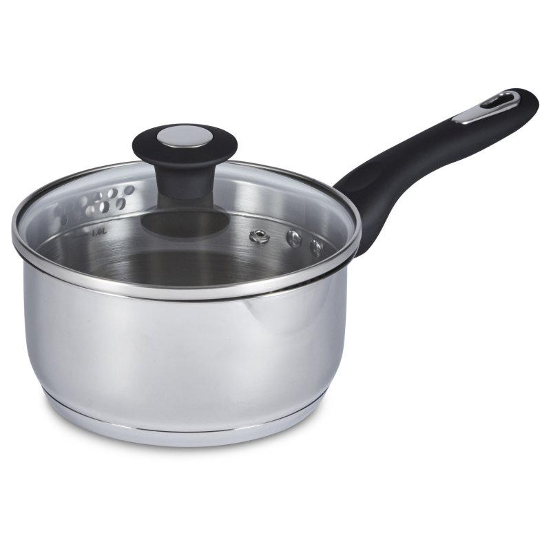 Simply Home 16 CM Stainless Steel Draining Lid Saucepan