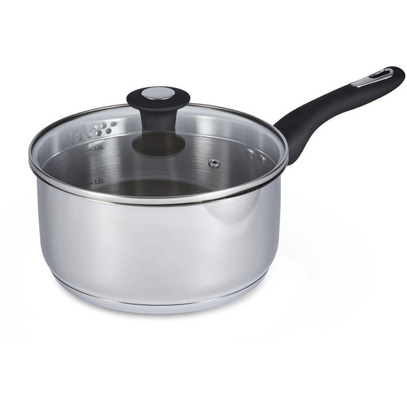 Simply Home 20 CM Stainless Steel Draining Lid Saucepan