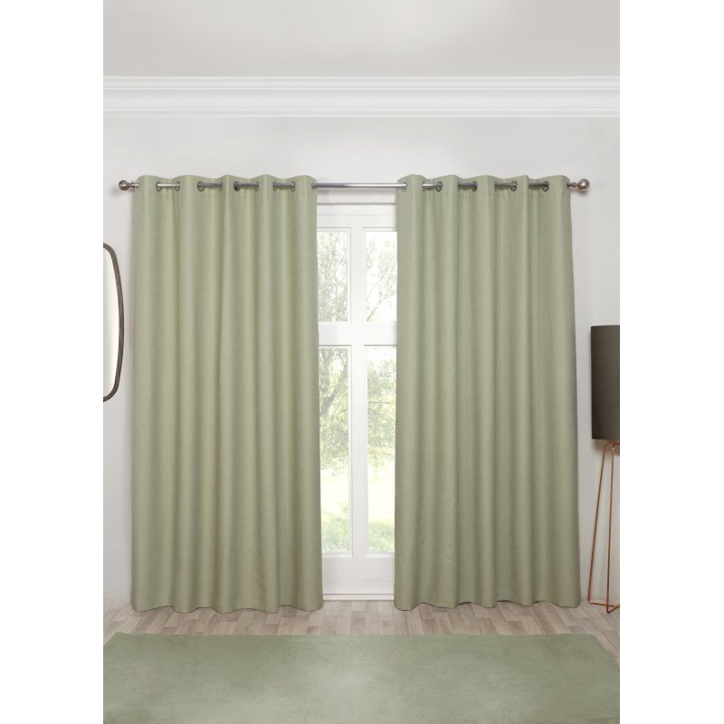 Sundour Cosmos Blackout Curtain Green