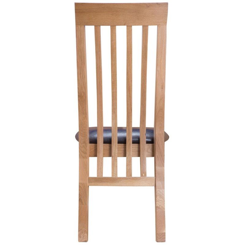 Coastal Collection Slat Back PU Chair