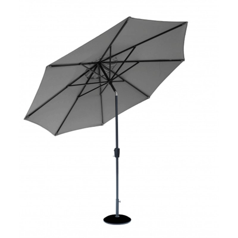 2.5M Crank & Tilt Parasol in Grey