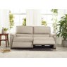 HTL Spencer 3 seater power recliner in silver grey fabric