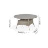 LifestyleGarden Aruba 6 Seater Round Dining Set with Stacking chairs