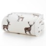 Sterling Stag Printed Fleece on white