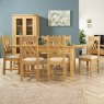 Papaya Gloucester Oak 1.4m Extending table & 6 Chairs