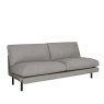 Ercol Forli Medium Sofa No Arm angled image of the sofa on a white background