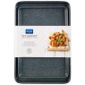 Denby Quantanium Set of 2 Baking Sheets image of the sheets with packaging on a white background