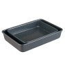 Denby Quantanium Set of 2 Roasting Trays both trays on a white background