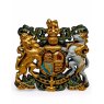 Medium Coloured Coat Of Arms Wall Plaque image of the plaque on a white background