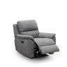 Milan Recliner Chair angled image of the chair reclined on a white background